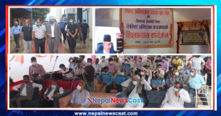 रुपन्देहीको छिपागढमा अक्सिजन प्लान्टको प्रधानमन्त्रीद्वारा शिलान्यास