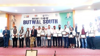 १३ जनालाई कोभिड हिरो सम्मान, रोटरी क्लव अफ बुटवल साउथद्वारा सम्मानित