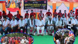वातावरण संरक्षण र हरियाली पर्वद्धनमा लुम्बिनी प्रदेश अग्रणी, ७ हजार ५ सय बिरुवा रोपियाे