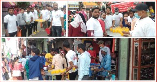 मोहर्रमकाे अवसरमा  पानी र जूस वितरण
