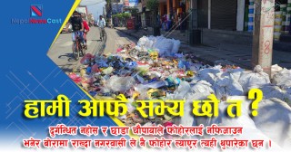खै हाम्रो सभ्यता, के शहर सफा राख्ने नागरिकको दायित्व होईन् ?