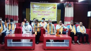 भैरहवा मर्निङ्गवाक ग्रुपद्वारा  शुभकामना आदान प्रदान तथा सम्मान