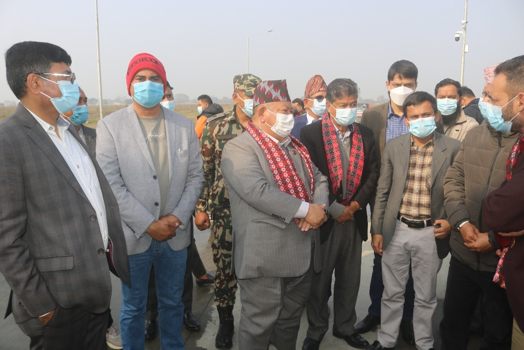 फागुन ९ गते अगाडी नै क्यालिब्रेशन फ्लाईट, मन्त्री आले ।