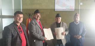 राष्ट्रिय भूमि आयोगसँग तिलोत्तमाको कार्यसम्झौता  सुकुम्बासी समस्या समाधानको काम अघि बढ्ने