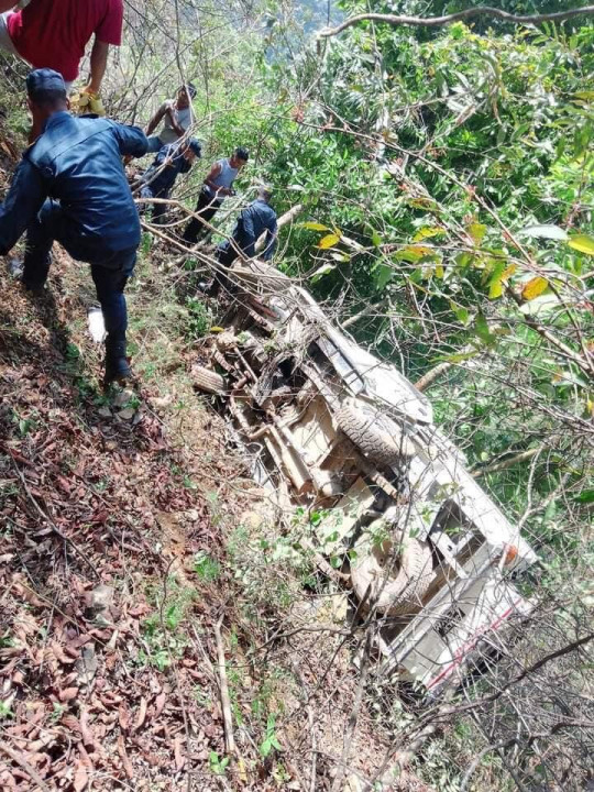 स्याङ्जामा जीप दुर्घटना हुँदा ५ जनाको मृत्यु, ६ जना घाइते