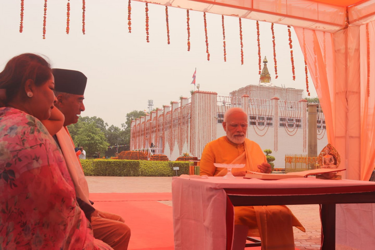 बुद्धको जन्मस्थल लुम्बिनीको चेतनास्तर र ऊर्जा नै फरक छ  : प्रधानमन्त्री मोदी