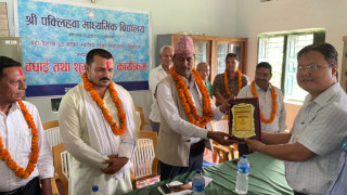 नवनिर्वाचित जनप्रतिनिधिहरुलाई पक्लिहवा माबि द्धारा स्वागत