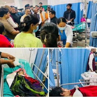 नम्बर नखुलेको गाडीको ठक्कर बाट  ३५ दिनको शिशु सहित तिनको मृत्यु