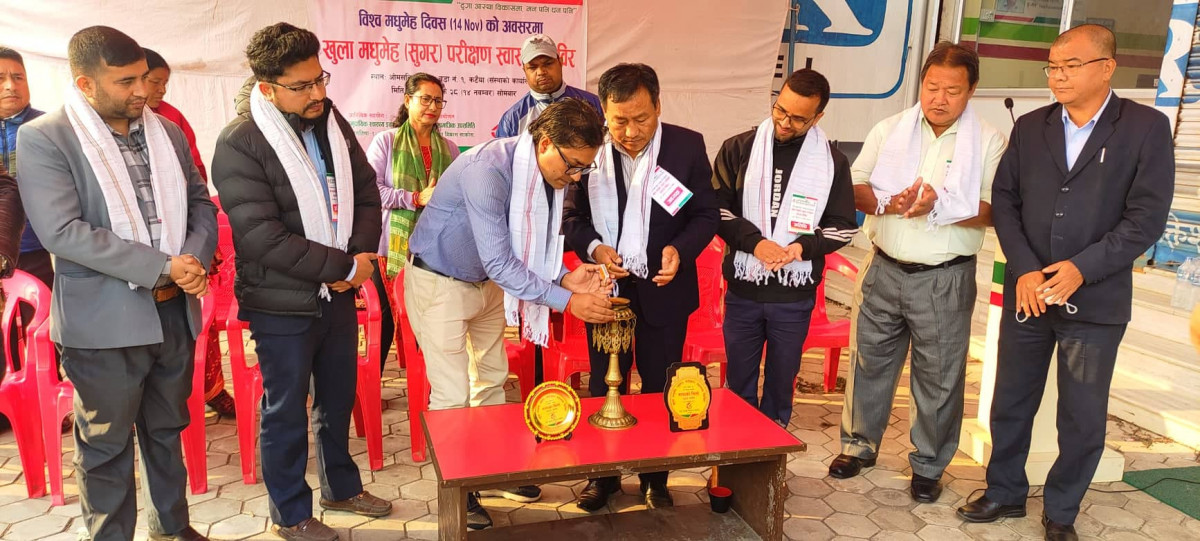 टुगा आस्था बिकास बचतमा विश्व मधुमेह दिवसको अवसरमा निशुल्क खुला मधुमेह परीक्षण स्वास्थ्य परीक्षण शिविर सम्पन्न