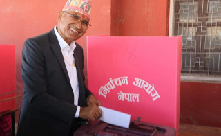 विष्णु पौडेलले गरे मतदान
