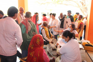 रोहिणी–७ मा निःशुल्क स्वास्थ्य शिविर, ४७६ जना लाभान्वित