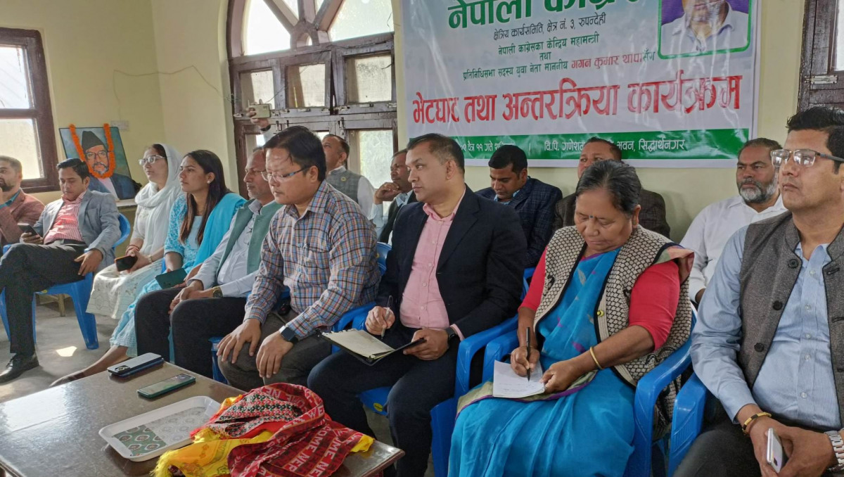 पार्टीको बैठक भन्दा ३ गुना गठबन्धनको बैठकमा बस्नुपरेको  छ : गगन थापा