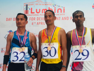 अन्तर्राष्टिय पिस म्याराथनमा सेनाका भाट प्रथम