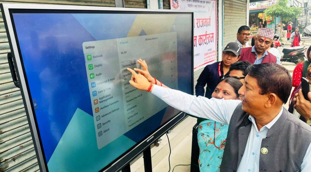 तिलोत्तमाको योगिकुटीदेखि कोटिहवासम्मको मुख्य सडकमा फ्रि वाईफाई