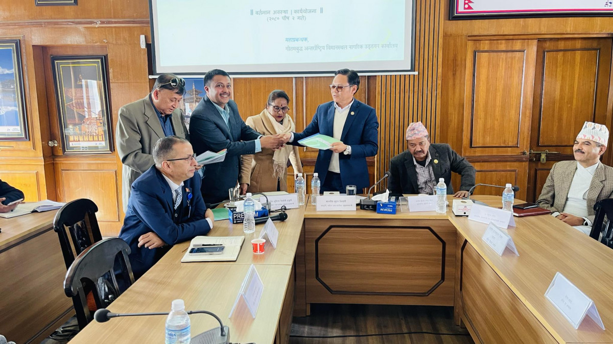 गौतम बुद्ध अन्तर्राष्ट्रिय विमानस्थल नियमित चलाउन सरकार र सरोकार निकायबीच छलफल