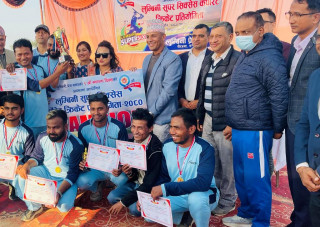 लुम्बिनी कर्पोरेट क्रिकेटको उपाधि एके ग्राफिक्स भैरहवालाई
