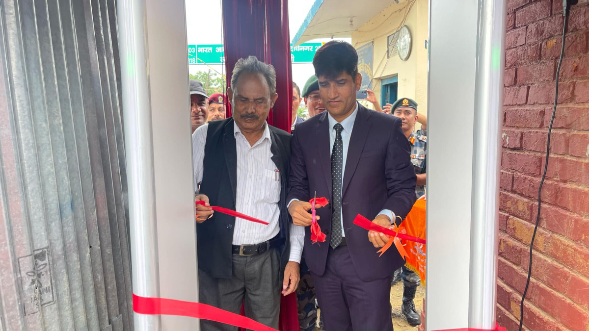 रुपन्देहीको छोटी भन्सार कालीदहमा नाकामा पनि वाकथ्रु मेसिन संचालन, केही दिनमै एकिकृत जांच चौकी सुरु गरीने