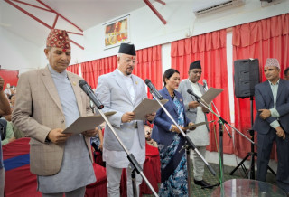 कर्णाली सरकारमा कांग्रेस सहभागी, ४ मन्त्रीले लिए सपथ
