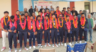 विश्कप खेल्न पाकिस्तान जान लागेको नेत्रहीन नेपाली टिमलाई भैरहवामा विदाई